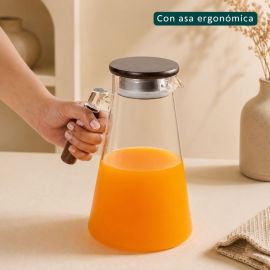 JARRA CON ASA DE MADERA 1.8 L