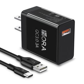 Cargador de Pared y Cable USB Tipo C 18W - 1HORA