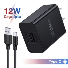 Cargador y Cable USB Tipo C GAR142 - 1HORA