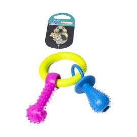 Juguete de chupón y hueso para perros