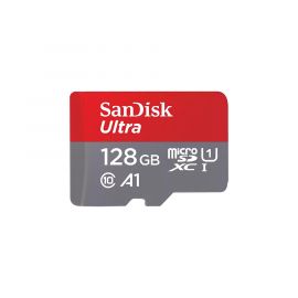 Tarjeta de Memoria Ultra MicroSD UHS-I 128GB con Adaptador SD - Sandisk