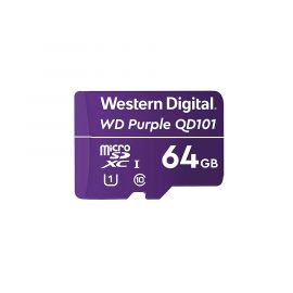 Tarjeta de Memoria WD Purple SC QD101 Ultra Endurance microSD Card 64GB - Western Digital