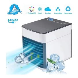 Ventilador Aire Acondicionado Portátil Humidificador Negro 3 en 1