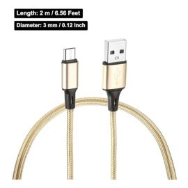 Cable USB A a Micro USB de 1.8 m – Carga y Sincronización                    2X1