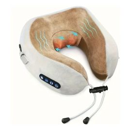 Almohada Eléctrica en Forma de U Diseño Portátil