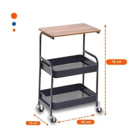 Carrito Organizador con Mesa de 3 Niveles