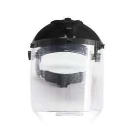 Medio Casco con Protector Facial Negro - Tridente